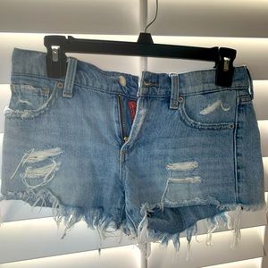 Lucky Brand ‘The Cut Off’ distressed shorts.
